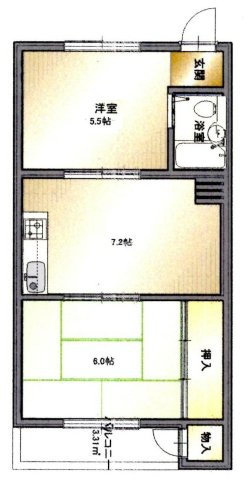【間取り】 | サンマンション | オーナーチェンジ物件