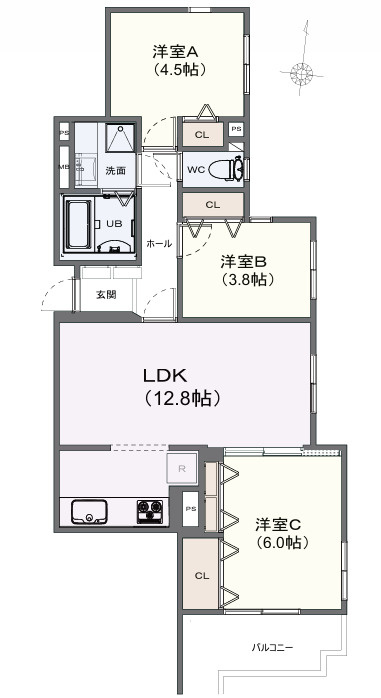 椎名町パーク・ホームズの間取り