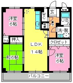 【間取り】 | パラディ２１１