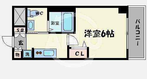 エステムプラザ難波WESTⅡプレディア　　塩草立葉小学校区の間取り