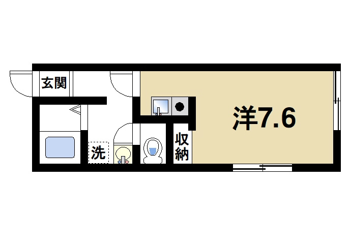 佐紀町平屋の間取り