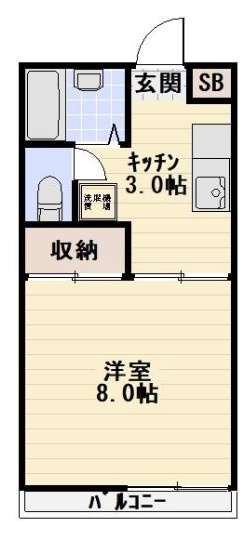 ロアジール中村の間取り