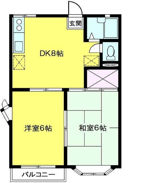 サンハイムの間取り|間取りです。