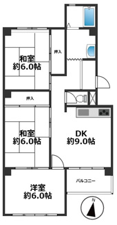 【間取り】 | 塩屋住宅6号棟