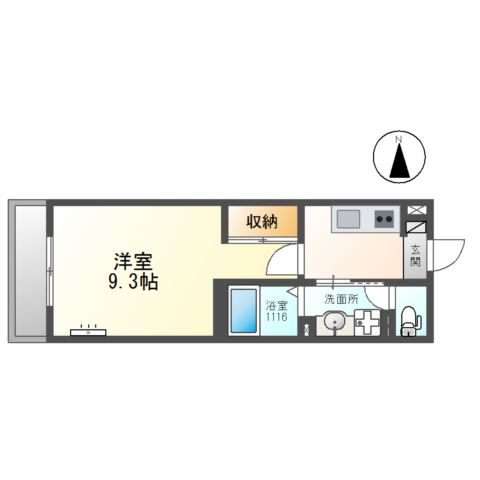 旭区清水１丁目アパート新築工事の間取り