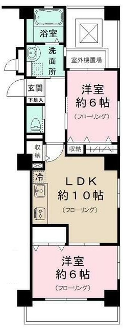 コンフォートタカシマの間取り|間取りです。