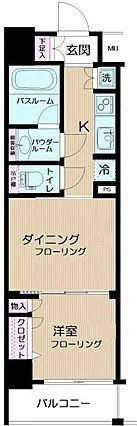 日神デュオステージ両国の間取り|間取りです。