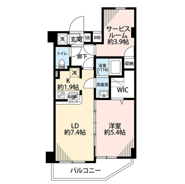 プレール・ドゥーク東品川の間取り|間取りです。