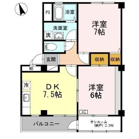 ヴィべールＪの間取り