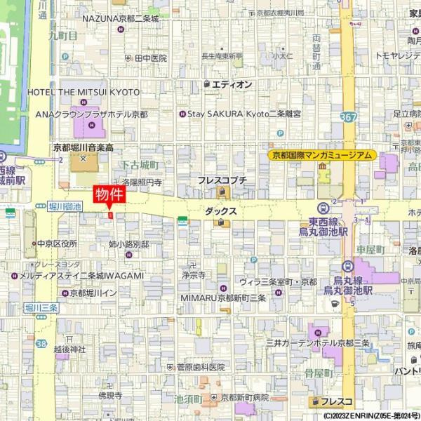アラモードグラン御池の地図