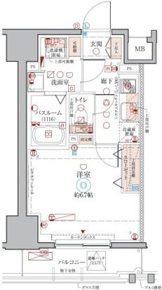 クレヴィスタ元浅草の間取り|間取りです。