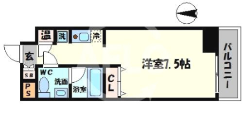 レジデンスナンワの間取り|レジデンスナンワ　間取り