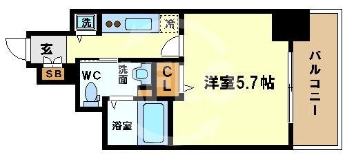 エスリード阿波座サウスプレイスの間取り|エスリード阿波座サウスプレイス　間取り