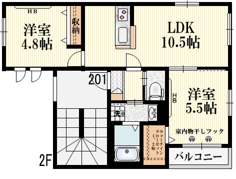 カーサ・スバルの間取り