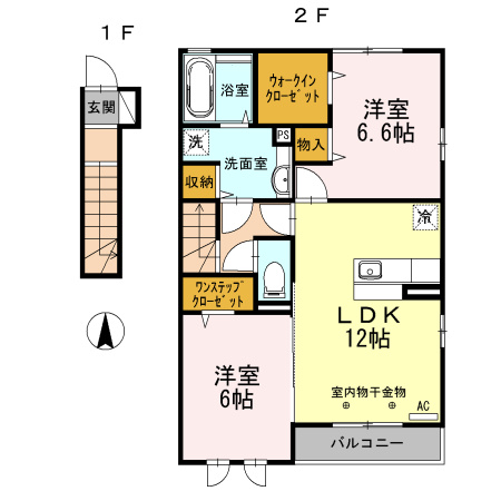 フォンテーヌ聖蹟Ⅱの間取り