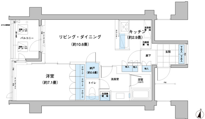 【間取り】 | ガーデニエール砧レジデンス