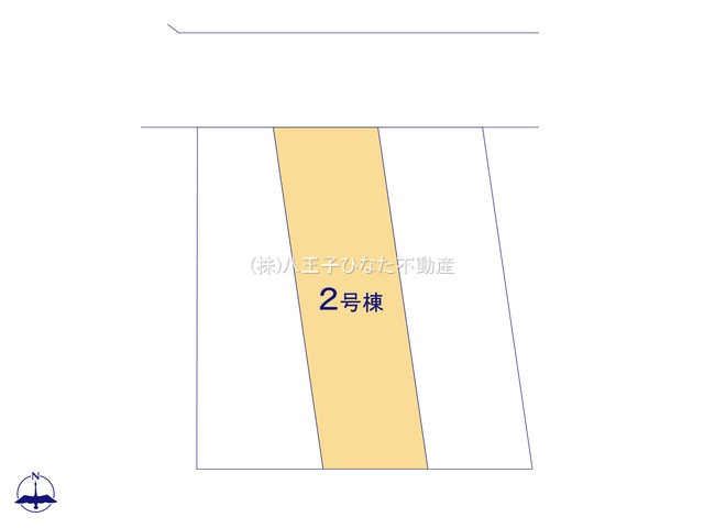 『八王子市新築戸建て』八王子市椚田町593-15【仲介手数料無料】の区画図|～仲介手数料無料☆八王子ひなた不動産～八王子市椚田町　新築戸建て
