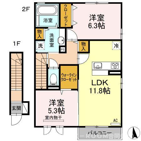 【間取り】 | ラ・ネージュ