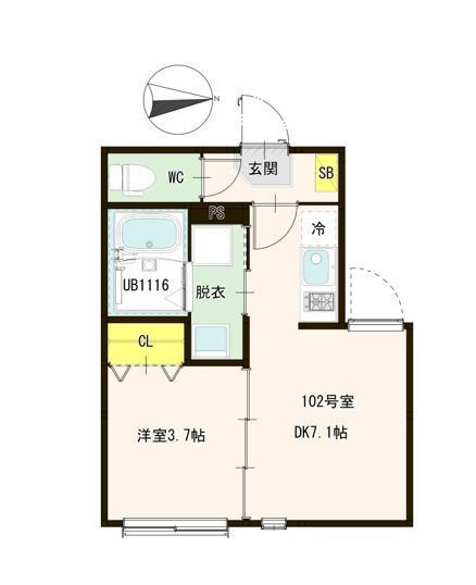 【間取り】 | Six Base Nishiarai