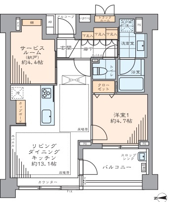 パーク・コート四谷の間取り