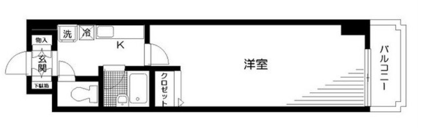 千代田区東神田２丁目の賃貸マンションの間取り