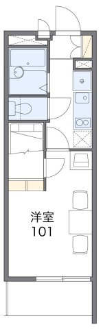 レオパレスエリュシオンの間取り|代表的な間取のため実際の間取とは異なる場合があります