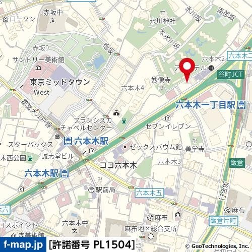 パレステュディオ六本木ＥＡＳＴⅡの地図