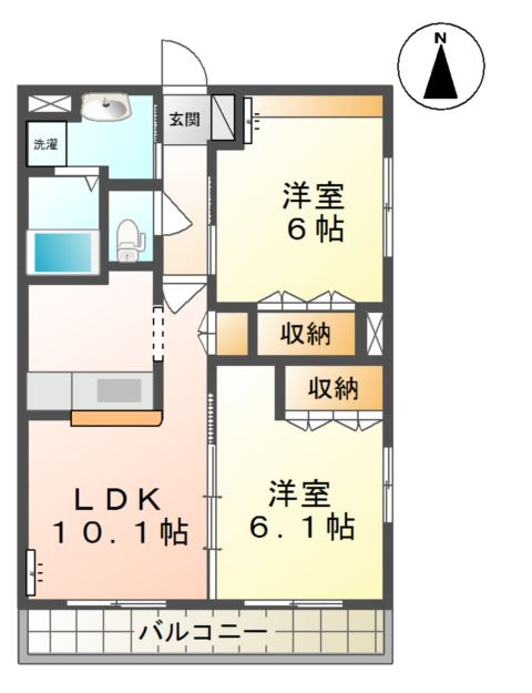 アーバンヒルズほなみの間取り