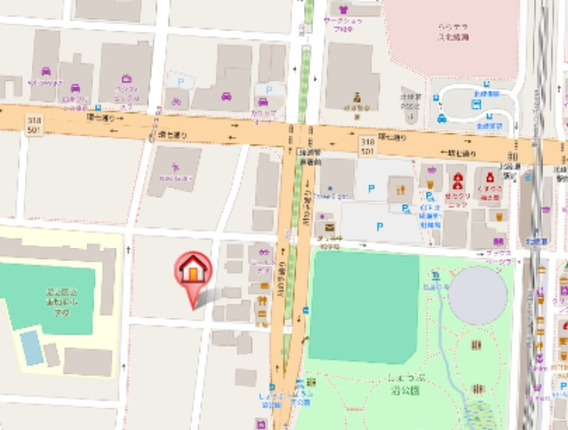 フラット吉田の地図