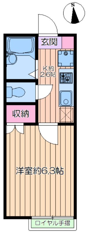 カーサーアオイＢの間取り