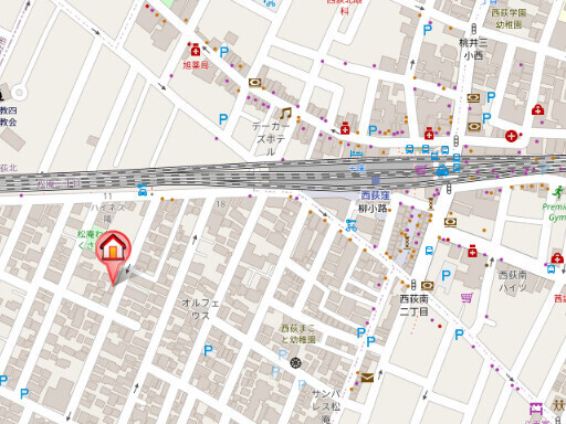 サンパティークの地図