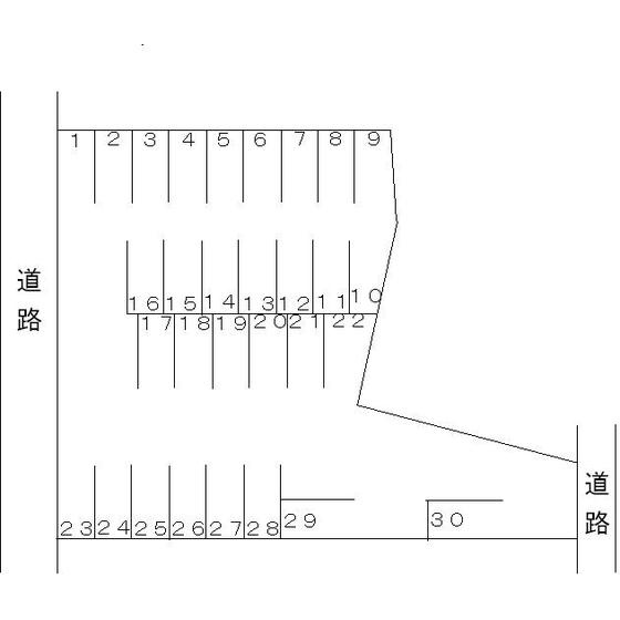 岐阜市西荘２丁目の駐車場の間取り
