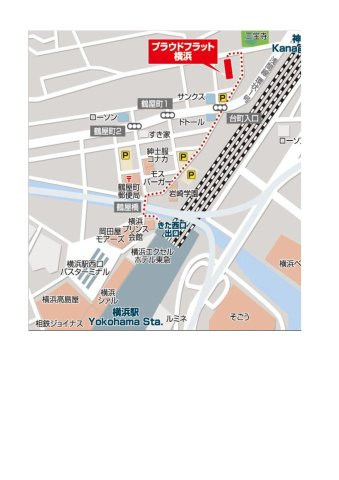 【地図】 | プラウドフラット横浜