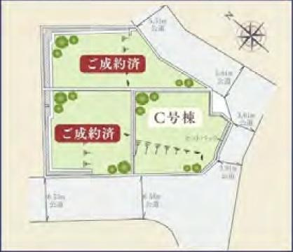 横浜市港南区笹下６丁目の新築一戸建の区画図|最終１棟の販売です！
お気軽にお問合せ下さい！