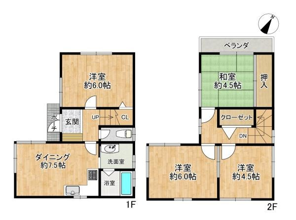 【間取り】 | 垂水区南多聞台5丁目　中古戸建