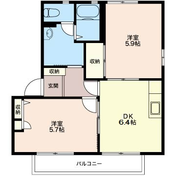 グレイスコート壱番館 の間取り