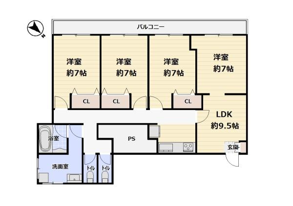 【間取り】 | 大北マンション | 図面と現況が異なる場合は現況を優先します