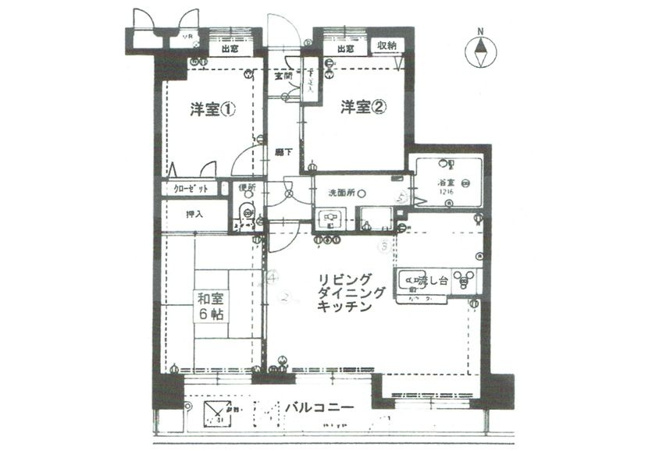 【間取り】 | モントーレ長尾 | 壁や床、水回りをご自分好みにレイアウトできます！間取りの変更も可能です