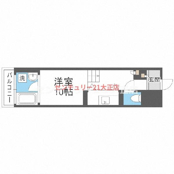 U residence 弁天町　(是空弁天)の間取り