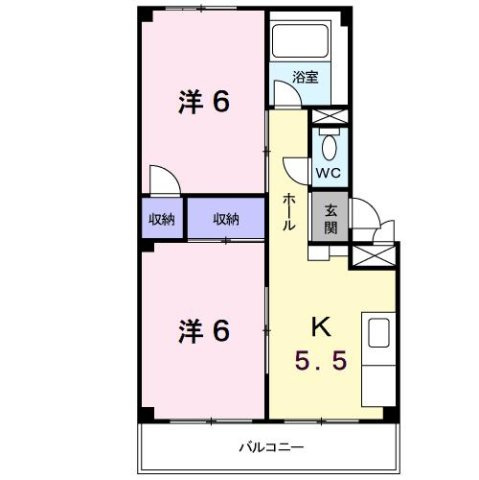 第１パークサイドハイツの間取り