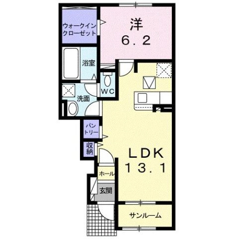 【間取り】 | ミルレ　クラージュ　Ⅱ