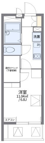 レオパレスまつばらの間取り|代表的な間取のため実際の間取とは異なる場合があります