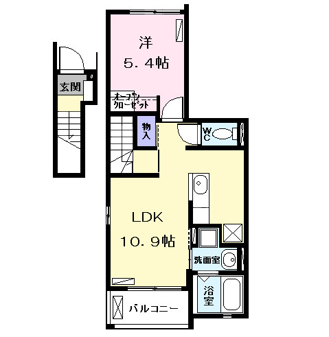 アンジュ　Ⅰの間取り