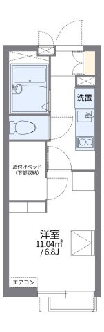 レオパレスＡＯＩの間取り|代表的な間取のため実際の間取とは異なる場合があります