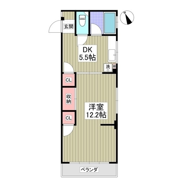 大栄コーポの間取り