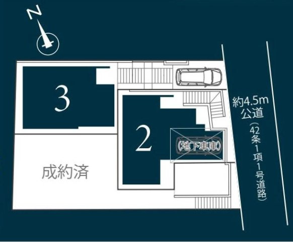 【横浜市磯子区森6丁目21-9全3棟新築戸建て】★仲介手数料無料★の区画図