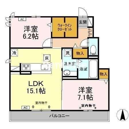 アヴァンセ 横井の間取り
