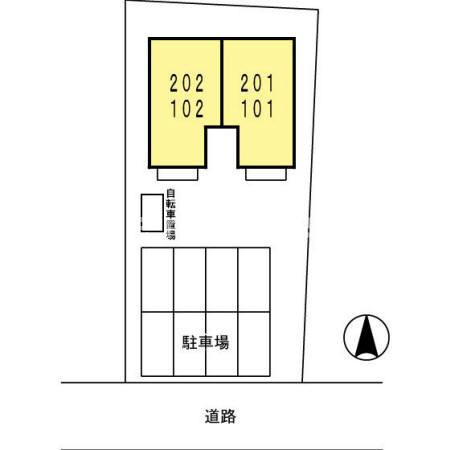 ファミール２の玄関