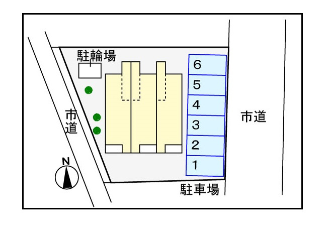 アビタシオン柳戸東の駐車場