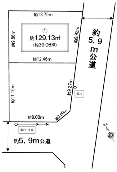 【土地図】 | 我孫子市湖北台12期　全2区画